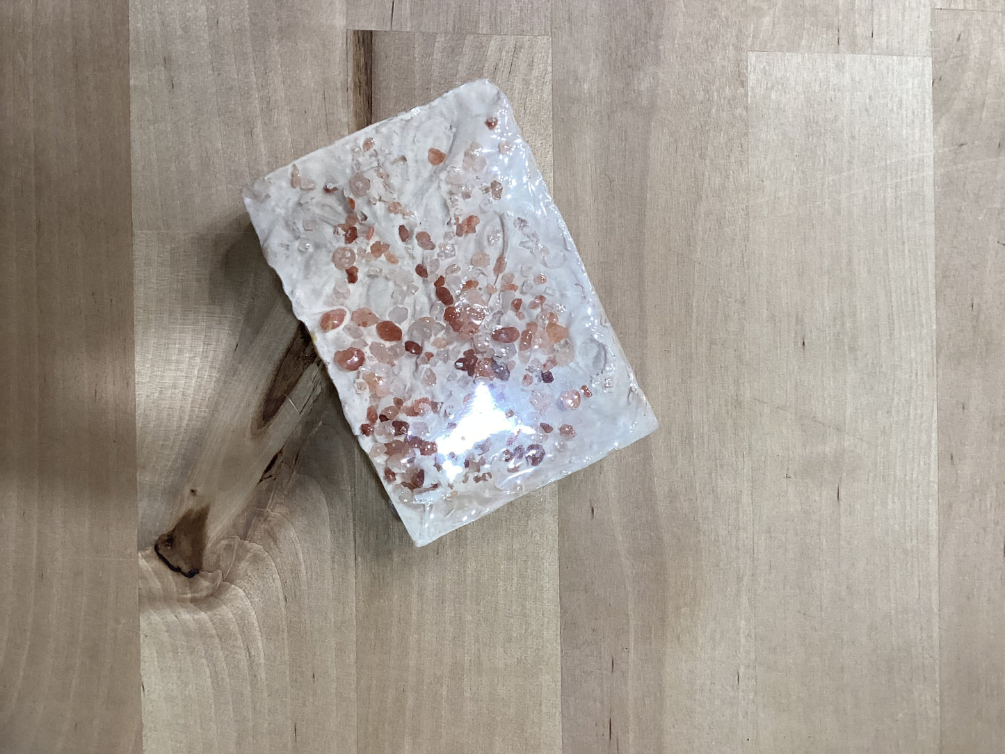 Himalayan pink salt soap